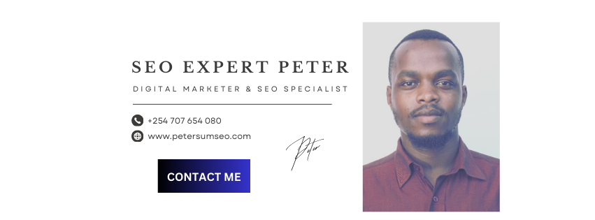 SEO EXPERT PETER BLOG SIGNATURE